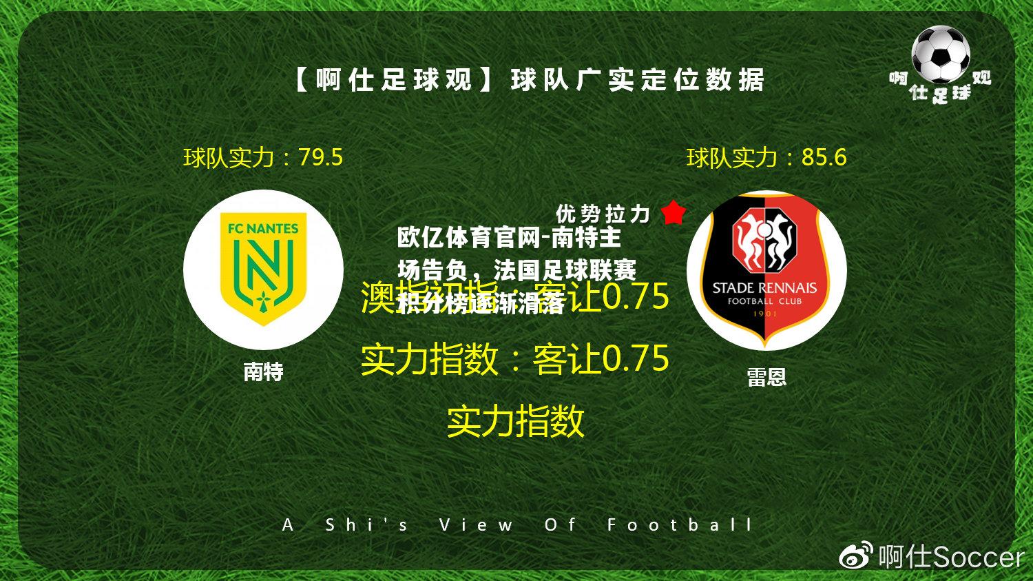 南特主场告负，法国足球联赛积分榜逐渐滑落